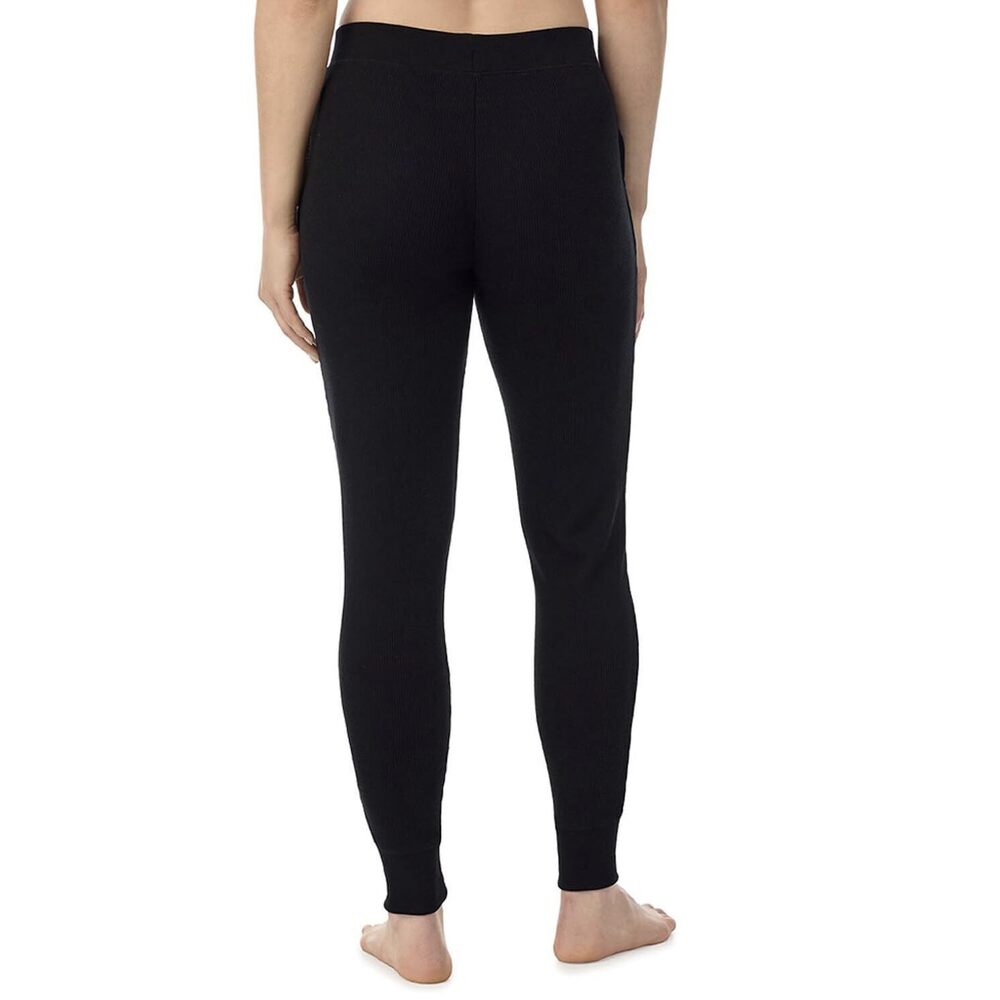 Cuddl Duds Women's Black Cozy Stretch Thermal Leggings M - Picture 2 of 4